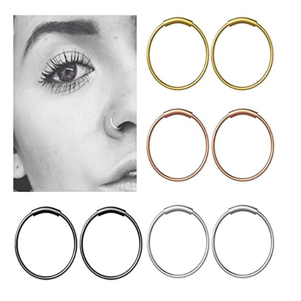 Body Jewelry Surgical Steel - Lot de 3 anneaux continus sans