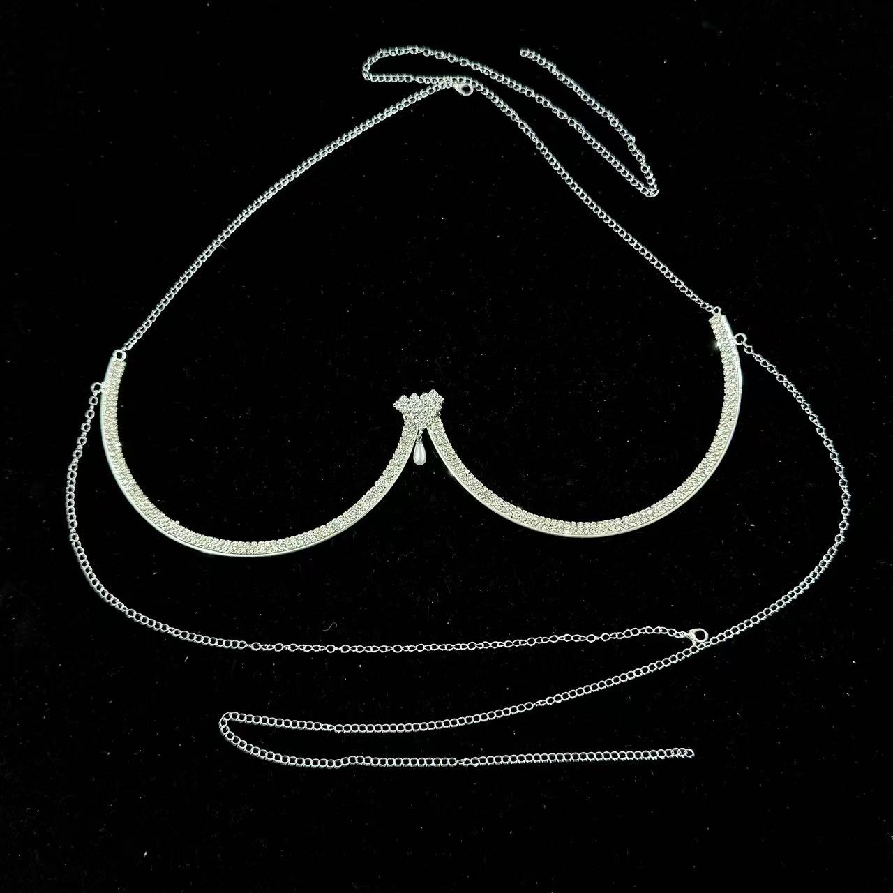 Soutien-gorge en forme de cœur - Body Jewelry Necklace avis et prix